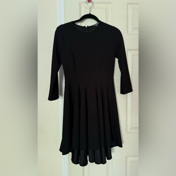 Express: Black high low cocktail dress. Small - Picture 1 of 4